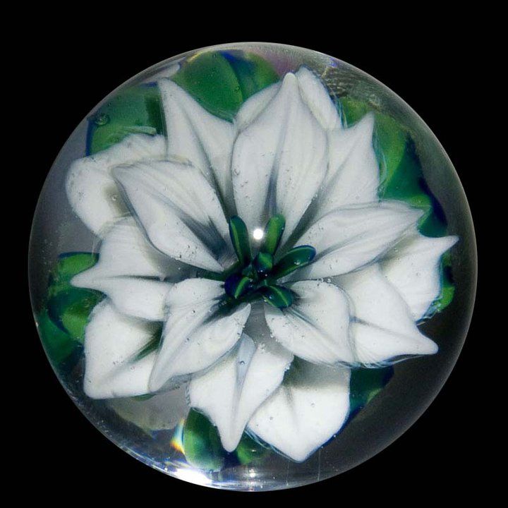 Blumenmurmel weiss-transparent